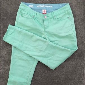 Mossimo Ankle Skinny Jeans (Pastel Green)